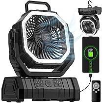 2個セット　キャンプ扇風機【20000mAh大容量・自動首振り・タイマー機能】 Amazon | キャンプ 扇風機 20000mAh大容量 自動首振りリ 最大60
